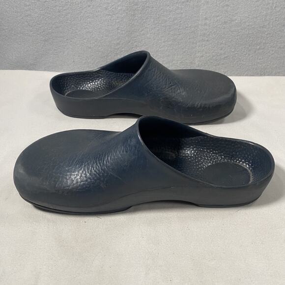 Birkenstock Birkis Garden Clogs Mules Slip On Blue Rubber Shoes Womens 38 US 7 - Picture 5 of 9
